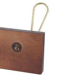 Essentials 4-Hook Rail Pine 425mm x 147mm