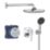 Grohe Start Edge HP Rear-Fed Concealed Chrome  Shower System