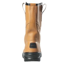 Site Gravel Size 10  Tan  Steel Toe Cap Safety Rigger Boots