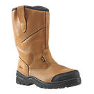 Site Gravel   Safety Rigger Boots Tan Size 10