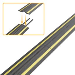 D-Line  Cable Cover 1m Black / Yellow