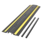 D-Line  Cable Cover 1m Black / Yellow