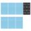 Trend Pro Mesh AB/133/M7/P 80, 120 & 180 Grit Mesh Multi-Material 80 x 133 Sanding Pads with Pad Saver  x  7 Pack