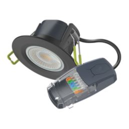 Collingwood H2 Lite Select Fixed  Fire Rated LED Downlight Black 5W 600-650lm