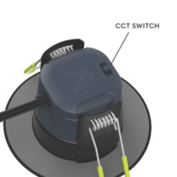 Collingwood H2 Lite Select Fixed  Fire Rated LED Downlight Black 5W 600-650lm