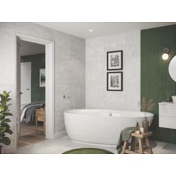 Mira Mode Chrome Gravity-Pumped App Controlled Push-Button Bath Overflow Filler Tap  With Pop-Up Waste