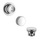 Mira Mode Chrome Gravity-Pumped App Controlled Push-Button Bath Overflow Filler Tap  With Pop-Up Waste