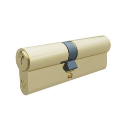 Smith & Locke Fire Rated 1 Star Double Double Cylinder Lock 40-50 (90mm) Polished Brass
