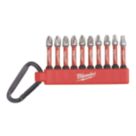 Milwaukee Shockwave 2mm Round Shank Mixed Screwdriver Bit Set 10 Pieces