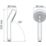 Mira Beat Shower Handset White 90mm x 280mm