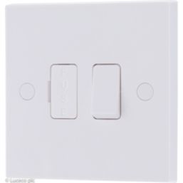 British General 900 Series 13A Switched Fused Spur & Flex Outlet  White  5 Pack