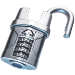 Squire Vulcan Weatherproof Closed Shackle Combination  High Security Padlock Blue/Chrome 50mm