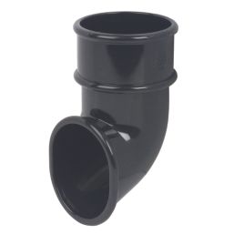 FloPlast MiniFlo Round Downpipe Shoe Black 50mm
