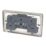 Hager Sollysta WRSS82BSW 13A 2-Gang 2P+E Switched Socket Brushed Stainless Steel  with White Inserts