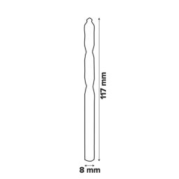 Bosch PointTeQ Straight Shank Metal Drill Bit 8mm x 117mm