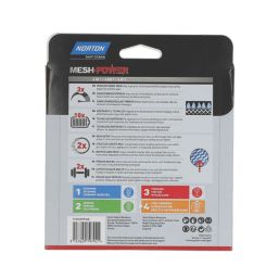 Norton   180 Grit Mesh Wood, Plaster, Plasterboard & Paint Sanding Discs 150mm 5 Pack