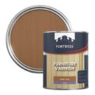 Fortress 750ml Dark Oak Satin Water-Based Interior Furniture Varnish