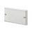 MK Contoura 2-Gang Blanking Plate Brushed Stainless Steel
