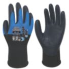 Wonder Grip WG-422 Bee-Smart General Handling Gloves Black/Blue 2X Large