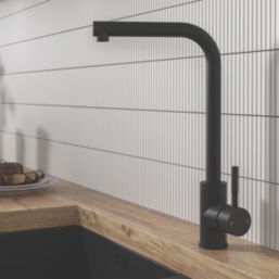 ETAL Vito Single Lever Mono Mixer Kitchen Tap Matt Black