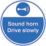 Essentials Sound Horn Drive Slowly Floor Sign 450mm x 450mm