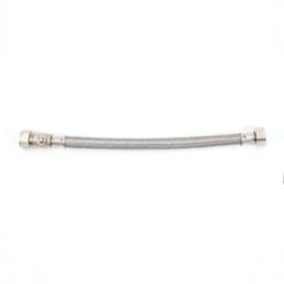 Essentials Flexible Tap Connector with Isolating Valve 15mm x 1/2" x 300mm