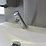 F3S-Mix Self-Closing Non-Concussive Commercial Bathroom Pillar Mixer Tap Chrome