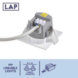 LAP Portunes Adjustable Square LED Downlight White 2.1W 180lm