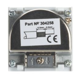 Contactum Media Modular Coaxial TV / FM Socket White