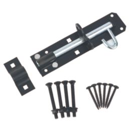 GateMate Brenton Padbolt Black and Silver 205mm