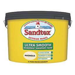 Sandtex Ultra Smooth Masonry Paint Magnolia 10Ltr