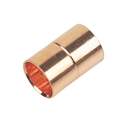 Flomasta  Copper End Feed Equal Couplers 10mm 2 Pack