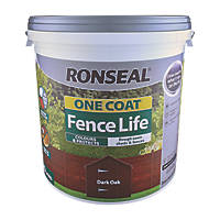 Ronseal  One Coat Fence Life Dark Oak 9Ltr