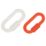 Essentials  Plastic Barrier Chain Connector Red/White 55/72mm 4 Pack