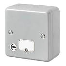 MK Metal-Clad Plus 13A Unswitched Metal Clad Fused Spur & Flex Outlet  with White Inserts