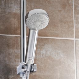 Aqualisa Smart Link HP/Combi Rear-Fed Chrome Thermostatic Shower with Bath Overflow Filler