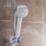 Aqualisa Smart Link HP/Combi Rear-Fed Chrome Thermostatic Shower with Bath Overflow Filler