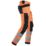 Snickers 6243 Hi-Vis Work Trousers Orange 44" W 32" L