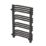 Flomasta U-Shape 760mm x 500mm 1402BTU Black Vertical Designer Radiator