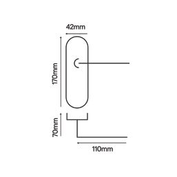 Smith & Locke Corfe Fire Rated WC Door Handles Pair Polished Chrome