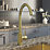 ETAL Holly Single Lever Kitchen Mixer Tap Brushed Brass