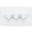 Knightsbridge  3-Gang 2-Way LED Intelligent Dimmer Switch  Matt White