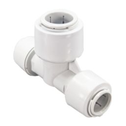 FloPlast FloFit+ Plastic Push-Fit Reducing Tee 22mm x 22mm x 28mm