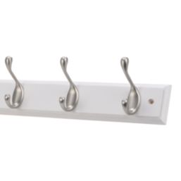 Essentials 8-Hook Rail White 910mm x 95mm