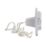 LAP  50A 1-Way Pull Cord Switch White with Neon