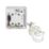 LAP  50A 1-Way Pull Cord Switch White with Neon