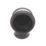 FloPlast Cast Iron Effect Push-Fit 92.5° Double Socket Bend Black 110mm