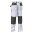 Scruffs Worker Plus Work Trousers White 30" W 32" L