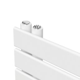Flomasta Cantilever 1200mm x 500mm 1665BTU White Vertical Designer Radiator