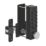 GateMate Advanced Hardware Digital Long Throw Lock Powder Coated Black 60mm